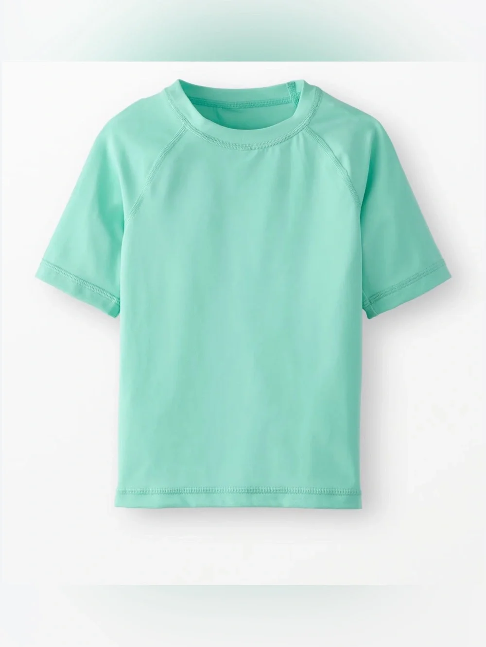 Hanna Andersson Kids Short-Sleeve Swim Rashguard in Mint Green NWOT